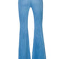 Zipper Back Flare Jeans Flare Leg Jeans   