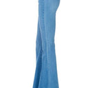 Be Bold Zipper Back Flare Jeans