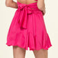 Not Your Girl Drawstring Ruffled Mini Skirt Mini Skirt   