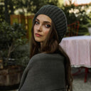 Boucle Rib Knit Beret