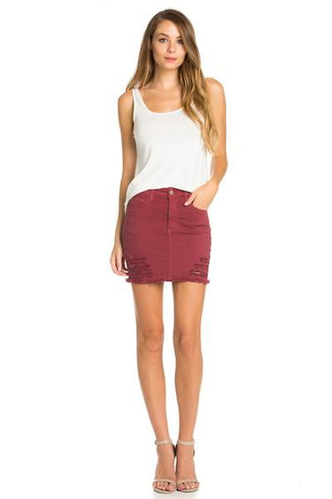 Vintage Denim Mini Skirt