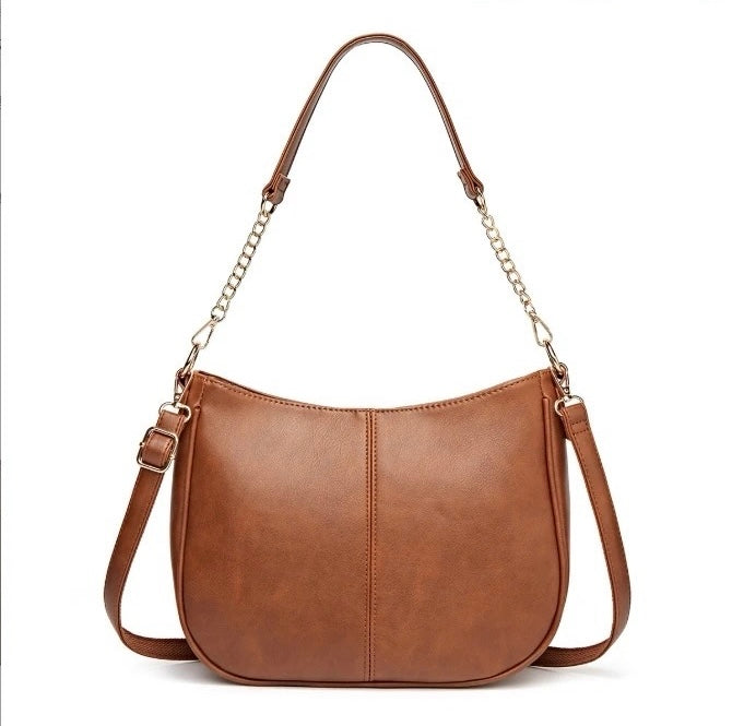 Rachael Crossbody Purse - Faux Leather Strap    