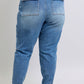 Judy Blue High Rise Cuffed Cargo Denim Jogger Womens Joggers