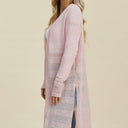 Double Take Open Front Longline Cardigan