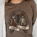 Love You Til My Lungs Give Out Graphic Tee