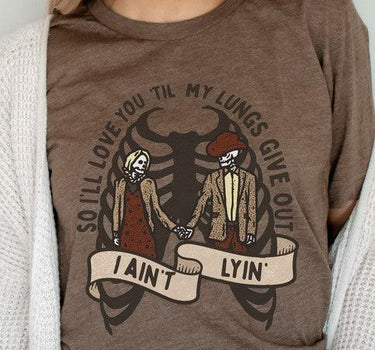 Love You Til My Lungs Give Out Graphic Tee