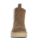 Mothman Faux Fur Detail Chunky Ankle Boots