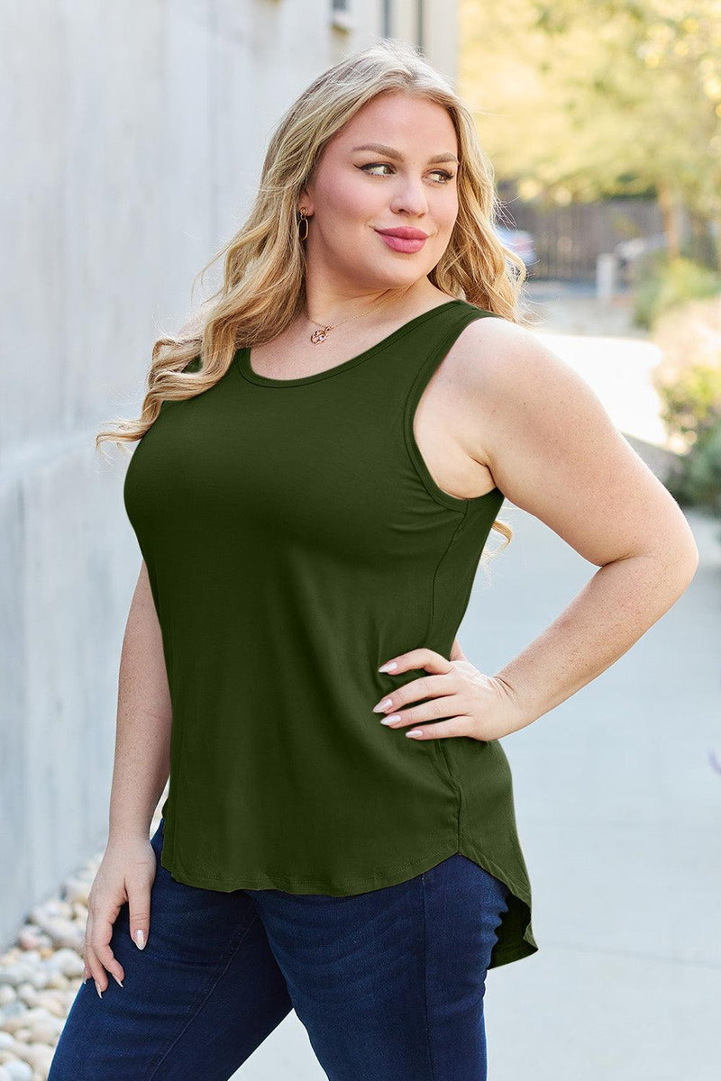 Basic Bae Full Size Round Neck Tank - Three Mad Hatters Mercantile 