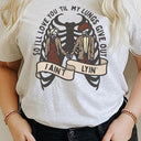 Love You Til My Lungs Give Out Graphic Tee