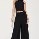 Basic Bae Ribbed Tank and Wide Leg Pants Set