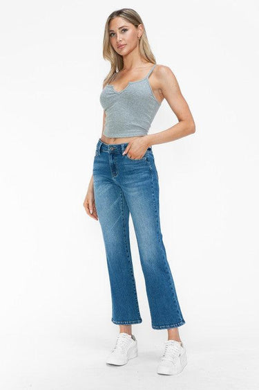 bytos Cat's Whiskers Mid Rise Ankle Jeans