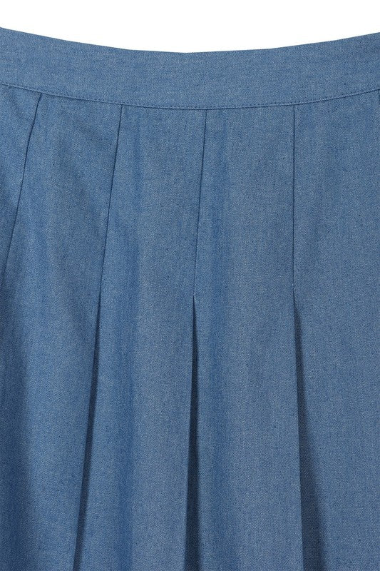 High waisted blue tennis skirt Tennis Skirt   