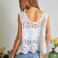 ADORA Crochet Wide Strap Knit Cover Up Crochet Cover Up