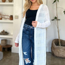 Double Take Open Front Longline Cardigan