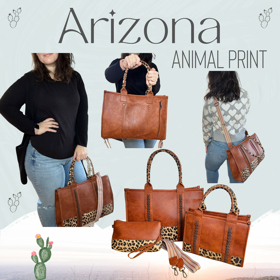 The Arizona Tote With Animal Print