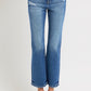 RISEN Full Size Tummy Control High Rise Crop Bootcut Jeans    