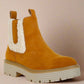 Mothman Faux Fur Detail Chunky Ankle Boots Faux Fur Detail Chunky Ankle Boots Tan US-5 / UK-3 / EU-36 