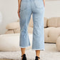 RFM Tummy Control High Waist Raw Hem Distressed Jeans Denim   