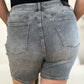 Judy Blue Full Size High Waist Washed Denim Shorts Womens Denim Shorts   