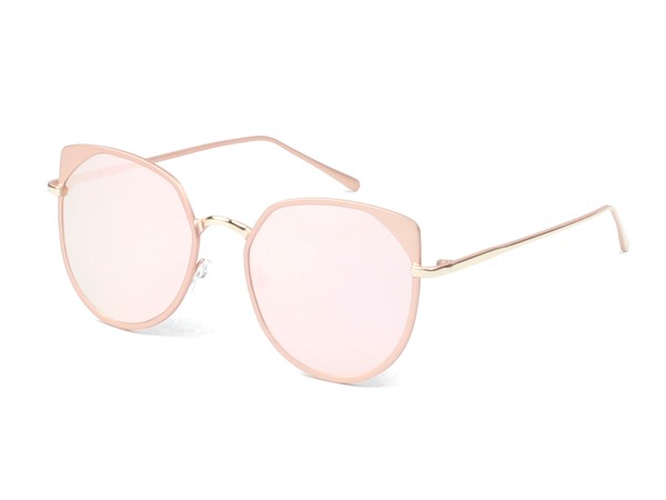 Women Round Cat Eye Fashion Sunglasses Sunglasses Pink OneSize 