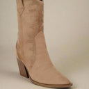 Rambler Rhinestones Embellished Calf Boots