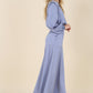 Dressed up satin two-piece mermaid dress set Maxi Dress   