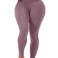 Corset Waist Buttery Soft leggings Body Shaper Leggings Mauve S 