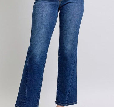 Judy Blue Side Seam Detail Straight Jeans with Pockets