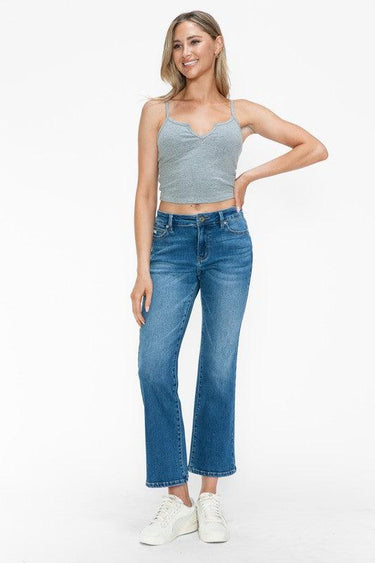 bytos Cat's Whiskers Mid Rise Ankle Jeans