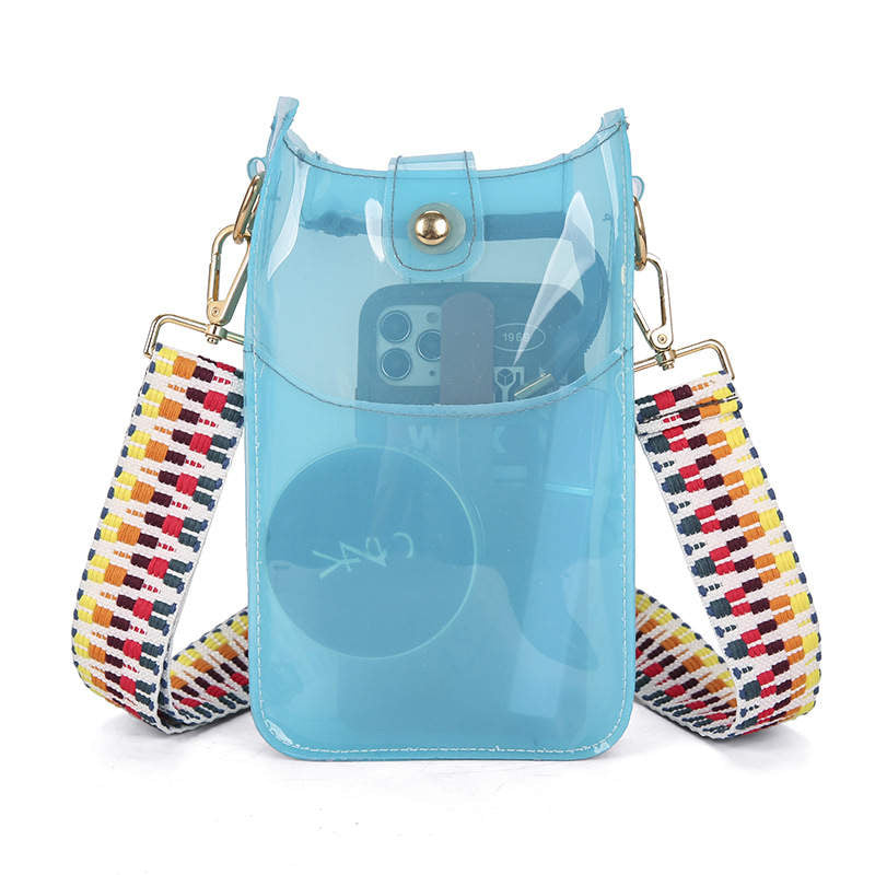 The Ava Colorful Clear Crossbody Phone Bag    