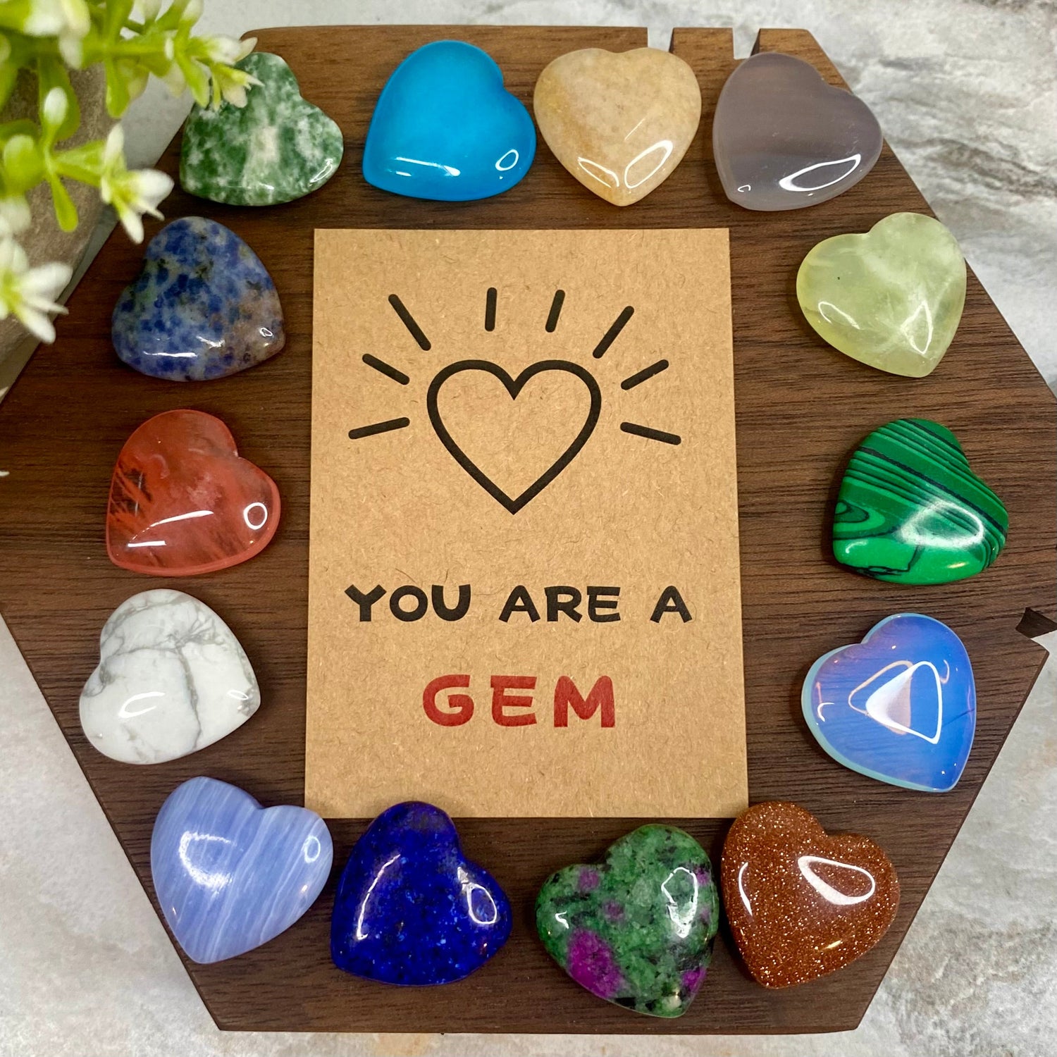 You Are A Gem - Card & Stone    