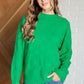 A Song to Sing Sweater Knit Pullover Womens Long Sleeve Tops   