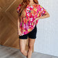 Flit About Floral Top in Pink Womens Tops   