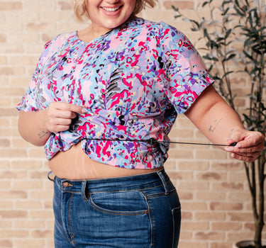 Adjustable Crop Band In Black