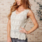 Adventure is Out There Open Knit Tank Womens Tank Tops   