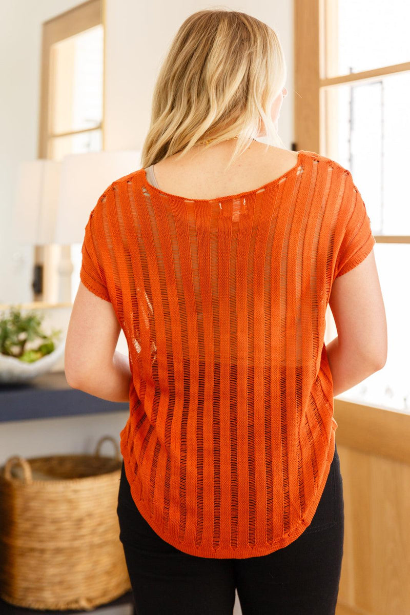 All I See Is You Loose Knit Top - Three Mad Hatters Mercantile 