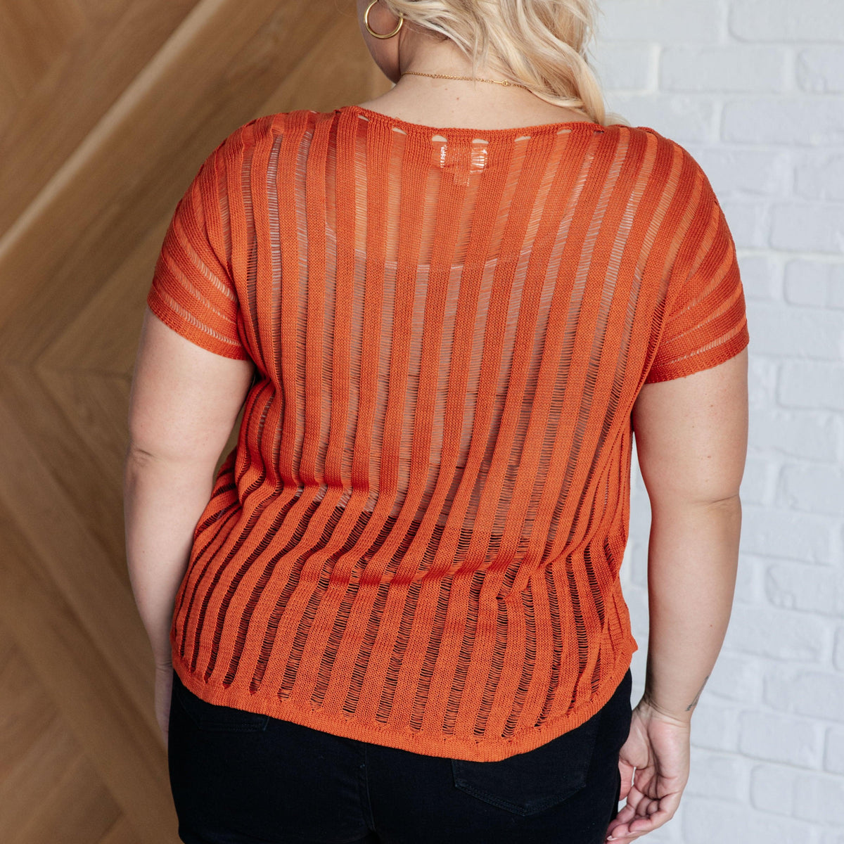 All I See Is You Loose Knit Top - Three Mad Hatters Mercantile 
