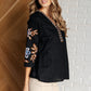 All In Me Embroidered V-Neck Blouse Womens Blouses   