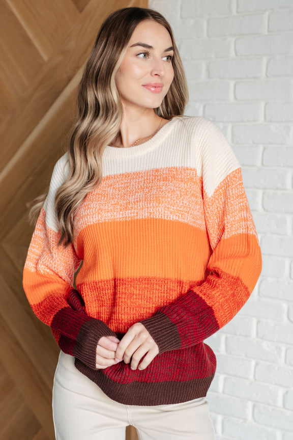 All Too Well Color Block Sweater Tops   