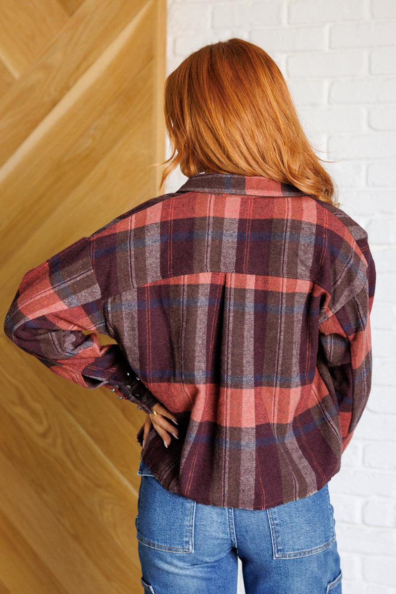 Already There Plaid Shacket - Three Mad Hatters Mercantile 