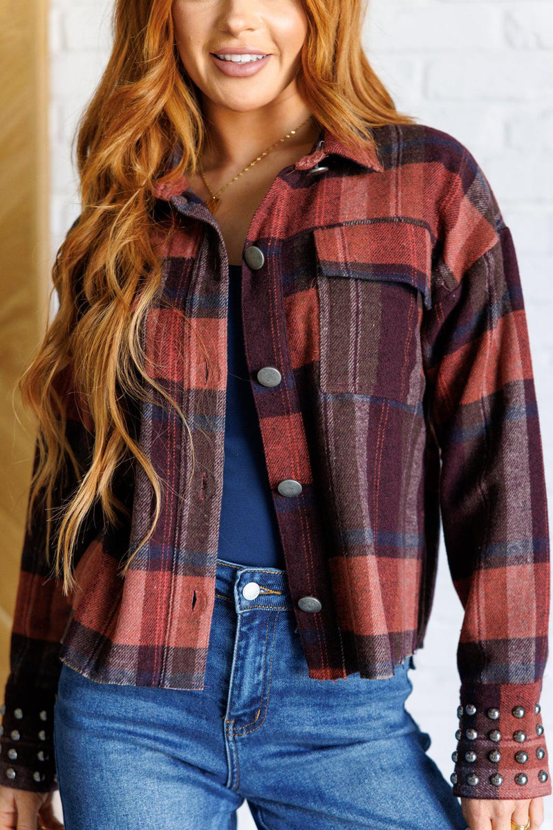 Already There Plaid Shacket - Three Mad Hatters Mercantile 