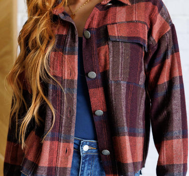 Already There Plaid Shacket