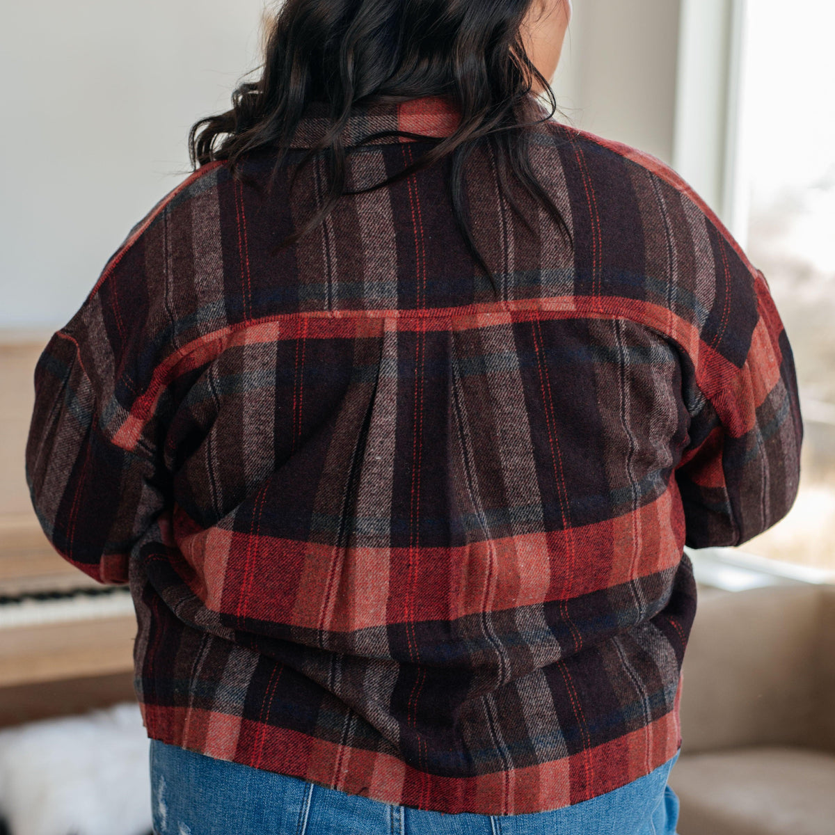 Already There Plaid Shacket - Three Mad Hatters Mercantile 