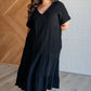 Always Learning Dolman Sleeve Dress in Black Dresses   