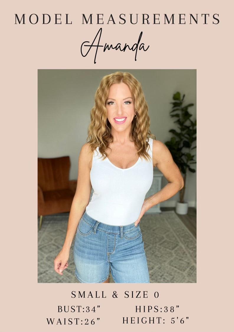 Judy Blue- High Rise Control Top Wide Leg Crop Jeans in Pink - Three Mad Hatters Mercantile 