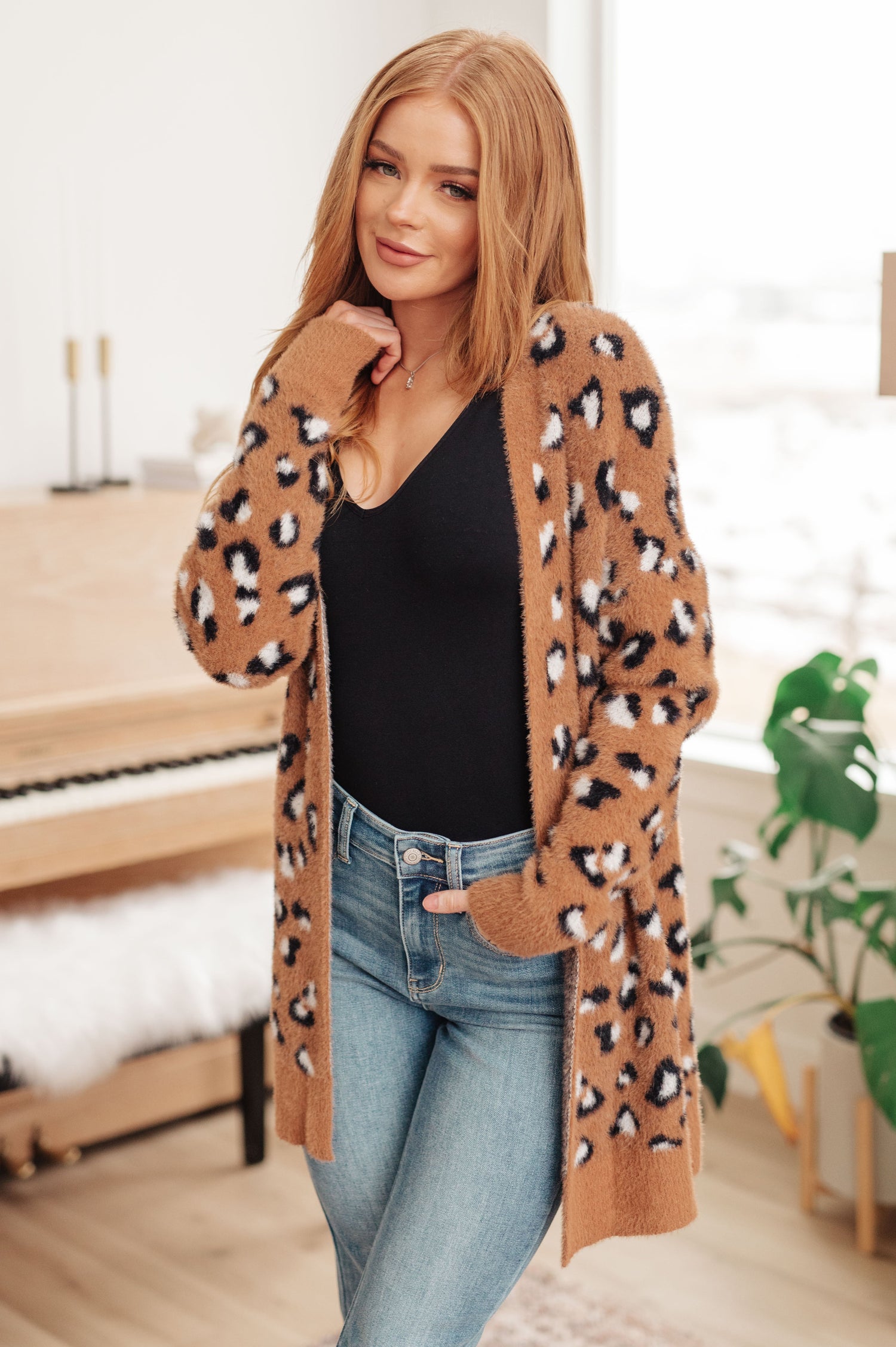 Animal Instinct Longline Cardigan Layers   