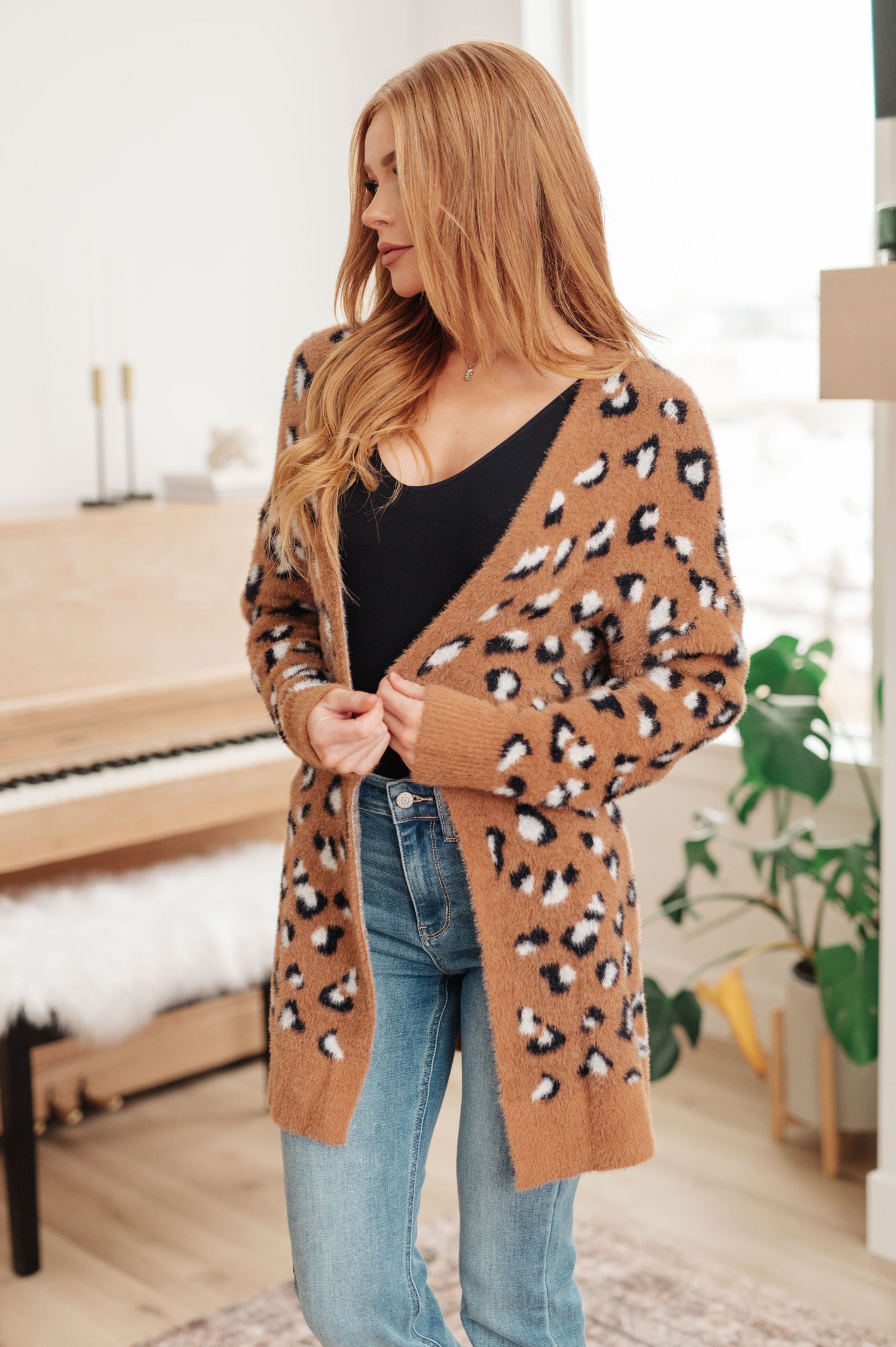 Animal Instinct Longline Cardigan Layers   