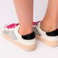 Another Round Sneakers in Silver Sequins Womens Sneakers   