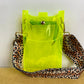 The Ava Colorful Clear Crossbody Phone Bag  Yellow  