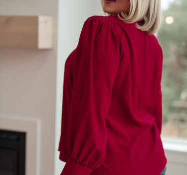 Back in Business V-Neck Blouse